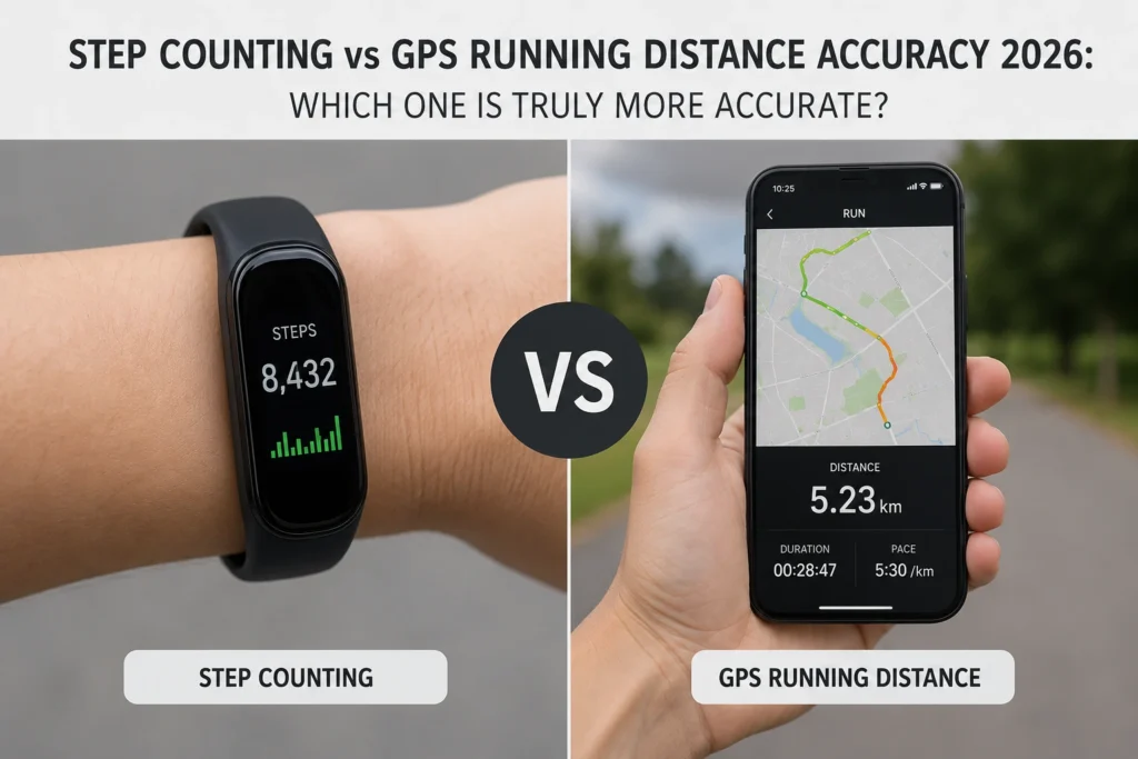 step counting vs GPS running distance accuracy