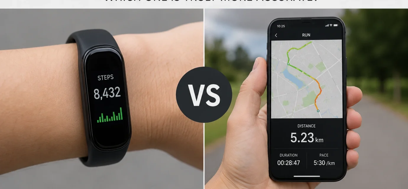 step counting vs GPS running distance accuracy